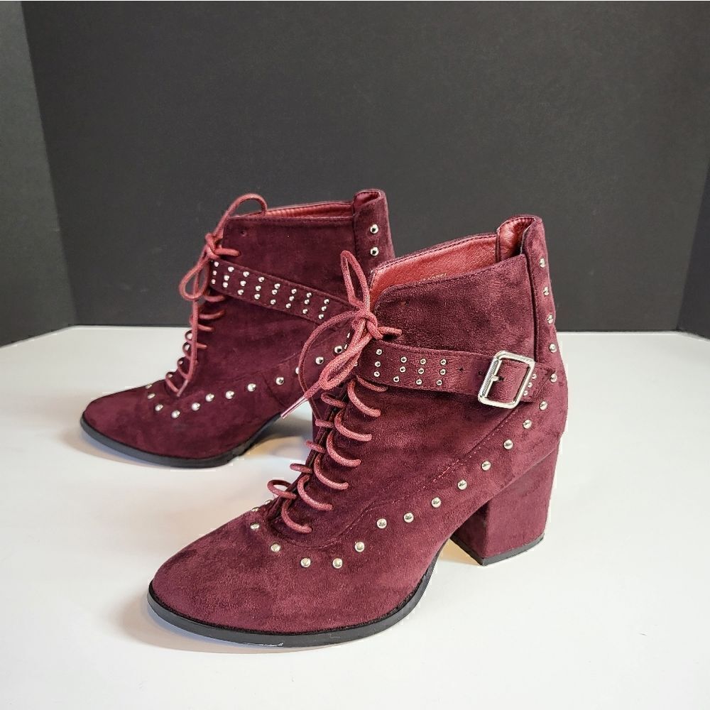 Yoki Lace Up Ankle Boots
